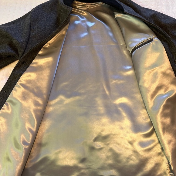 Handmade, retro, vintage style men’s long wool coat. Satin lined. Snap front. - Picture 5 of 8